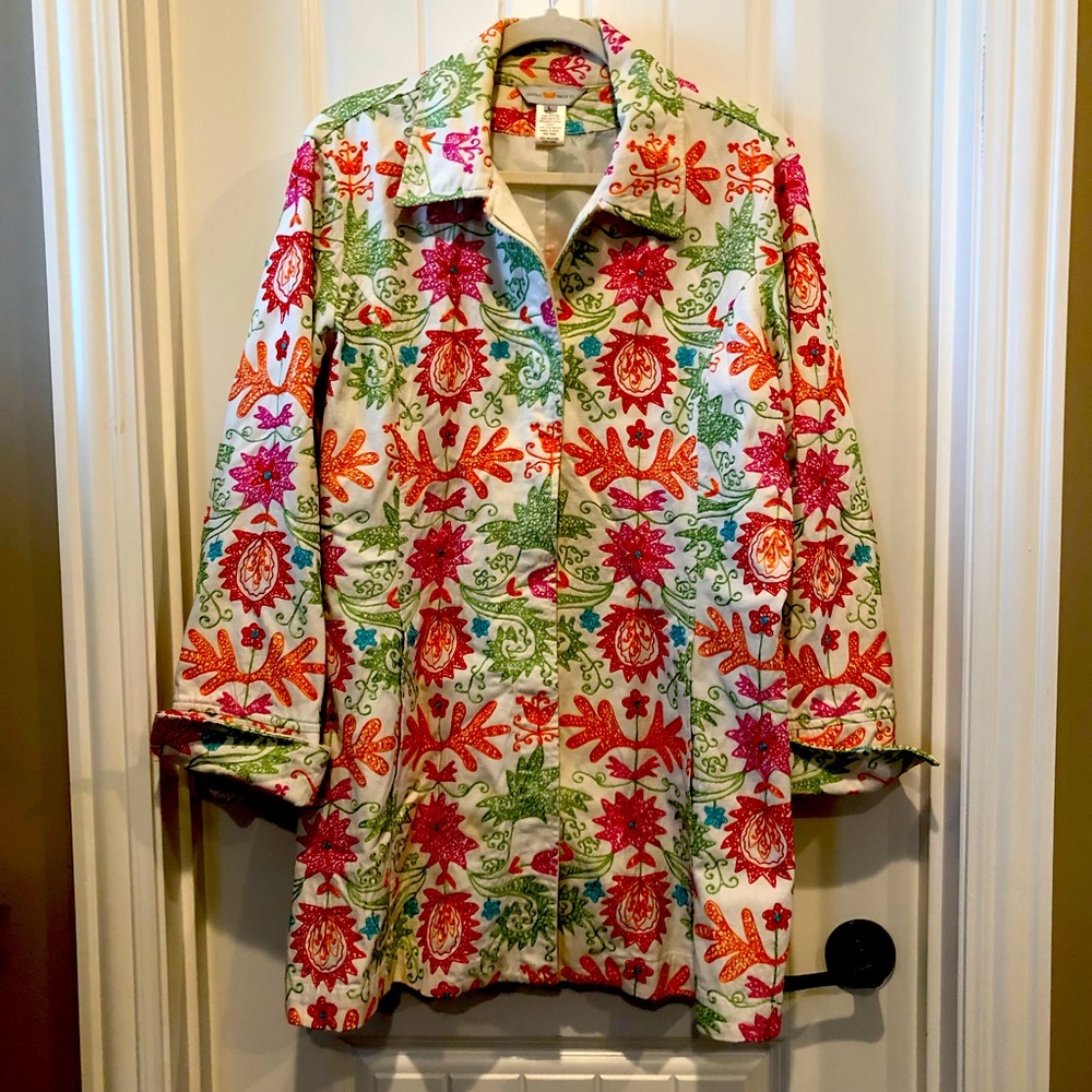 Fun Embroidered Spring Coat